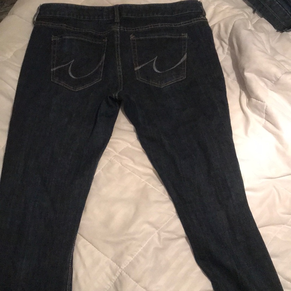 Dark wash blue jeans/Low rise - Picture 3 of 3